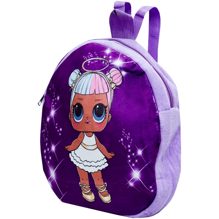 Rucsacel buretat cu 1 compartiment, model pentru fetite