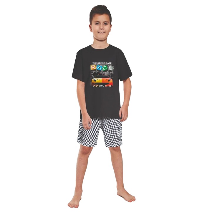 Момчешка пижама Cornette Памук Черна 134-140 см