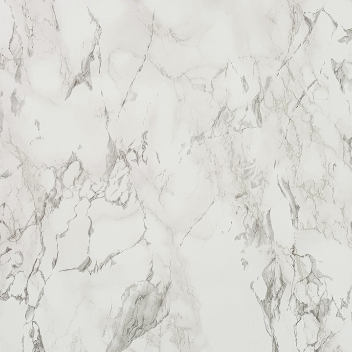 Autocolant pentru mobila, 67.5 x 50 cm, DecoMeister®, Model Marmura Gri Mat, P004-067-0050
