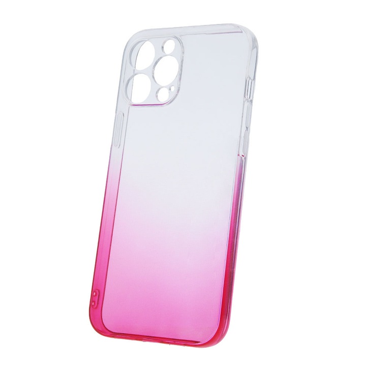 Силиконов кейс 2мм за Apple iPhone 15 Pro, Crystal Clear, Slim Fit, Ultra Protection Technology, Pink Gradient