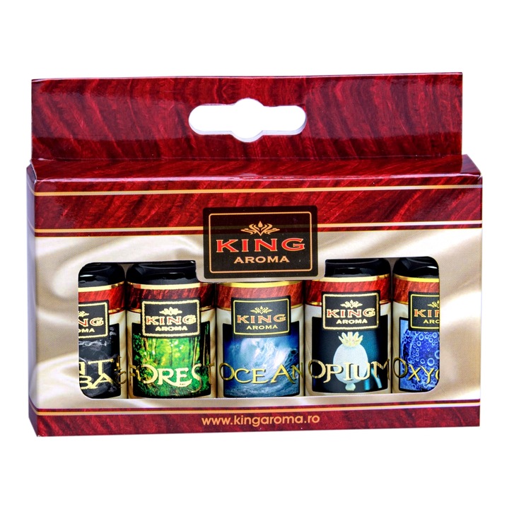 Опаковка от 5 ароматични масла Relax, Kingaroma, 10 мл
