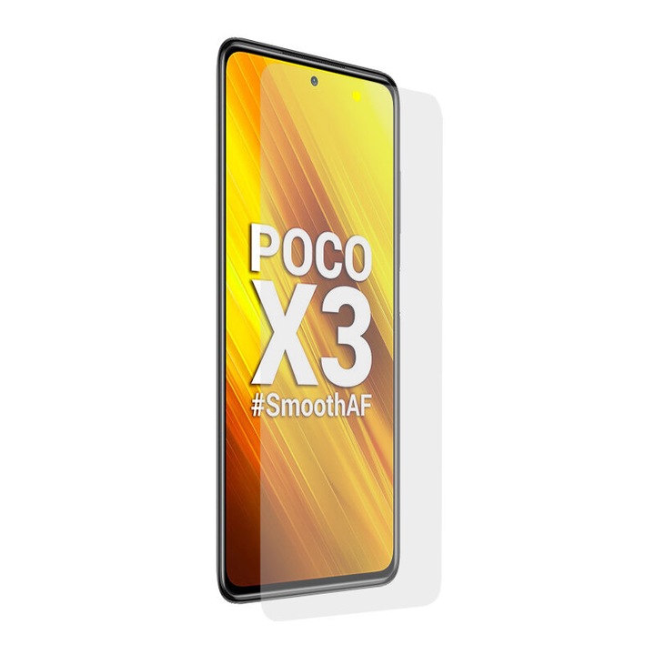 Alien Surface védőfólia, amely kompatibilis a Xiaomi Poco X3-mal, tokbarát, átlátszó