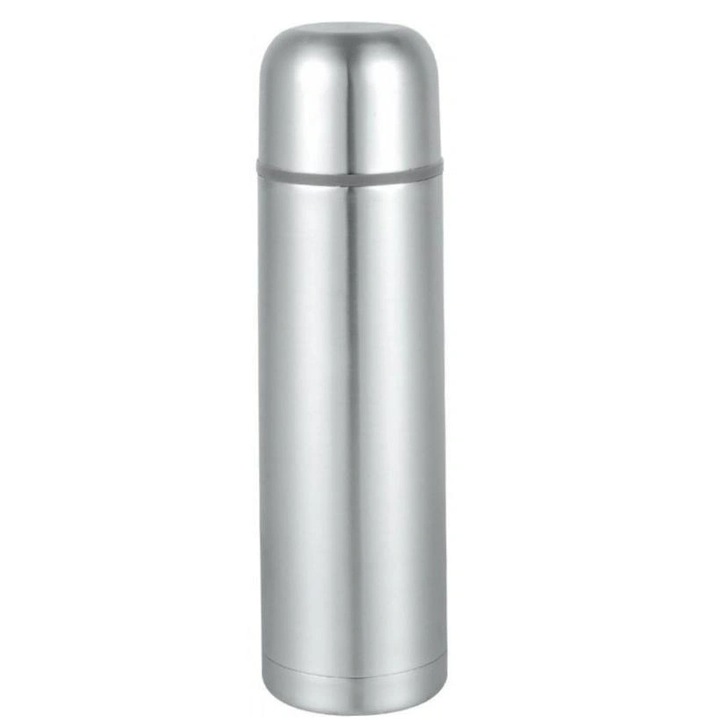 Thermos Rosberg R52010C, 0.350ml, Geanta inclusa, Dop, Argintiu