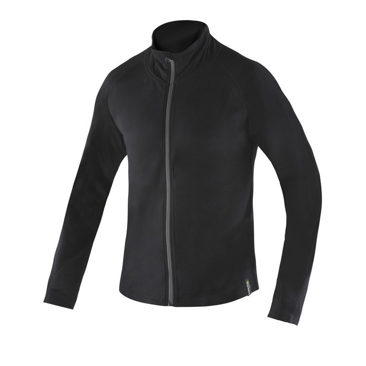 Hanorac sport negru din fibre de bambus, Negru