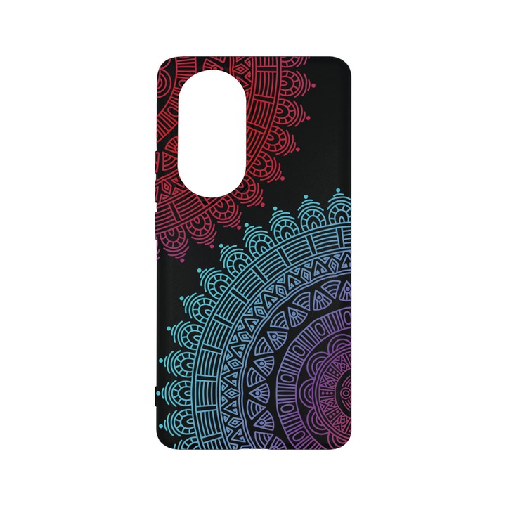 Силиконов калъф BestCase за OPPO Reno10 Pro 5G, Non Figurative, 0.8MM Slim, Camera Protection, Black Silicon Series, B 176