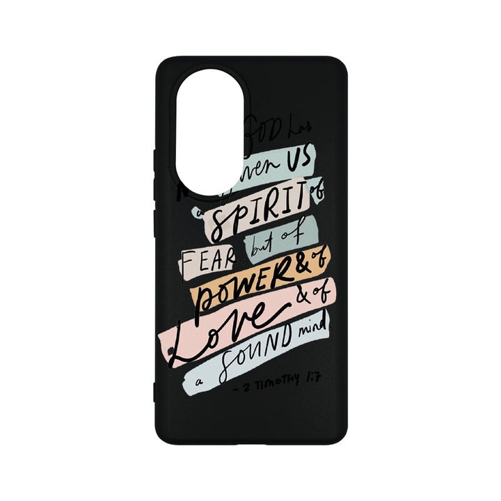 Силиконов калъф BestCase за OPPO Reno10 Pro 5G, Bible, 0.8MM Slim, Camera Protection, Black Silicon Series, B 481