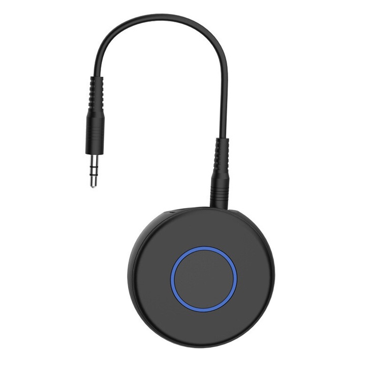 Bluetooth аудио адаптер, Vaxiuja, Повторно свързване, 2400 Mbps, 24MNz, 180mA, ABS материал, Черен