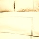 Бродиран комплект спално бельо 160 х 200 х 40 см, Casa Bucuriei, модел Simple lines, 4 части, кремав, 100% памук, чаршаф с размери 240/280 см и плик за завивка 220/220 см