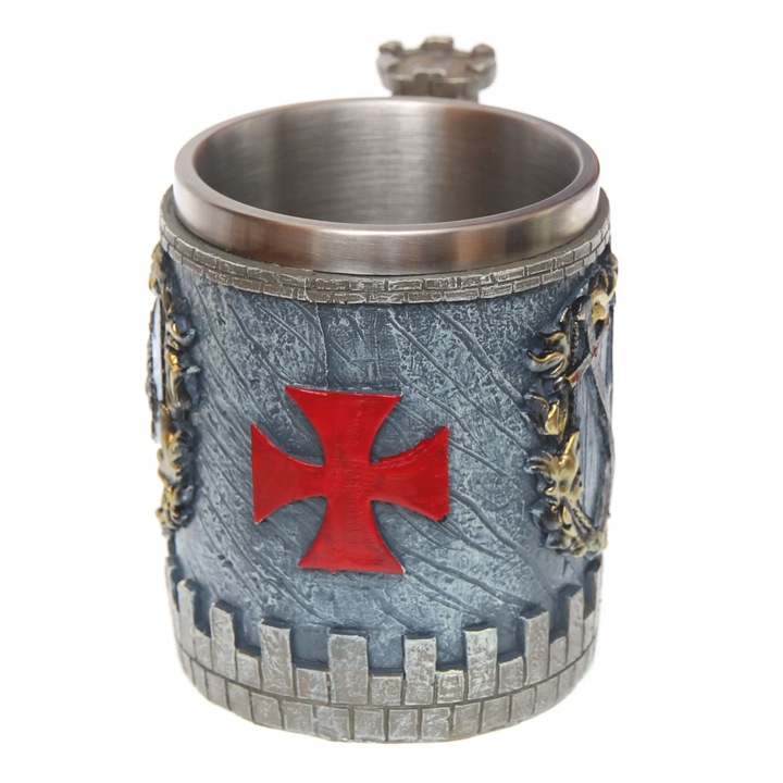 Bögre Templar Castle 11,5cm 400ml díszített 360 fokos Tole 10 Imperial 39383