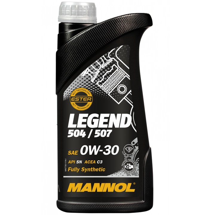 Ulei motor MANNOL Legend 504/507 0W30, volum 1 litru, sintetic