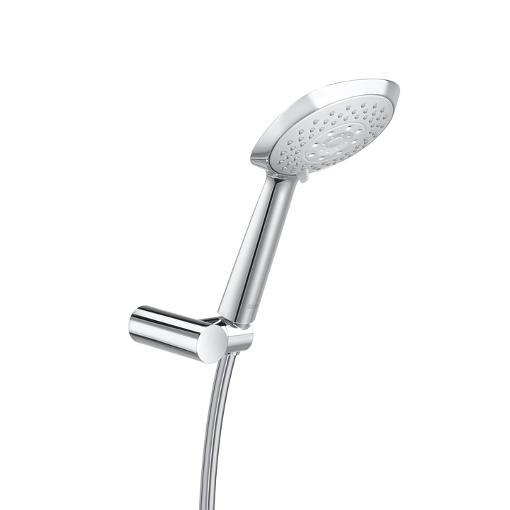 Set dus Roca Sensum Square, Cu suport de perete detasabil, Crom