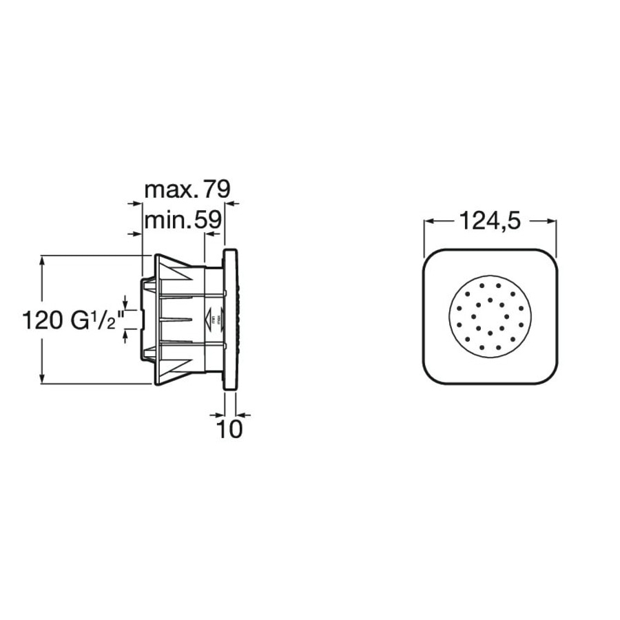 Душ система Roca Smart Shower, Термостатичен смесител, Електронна