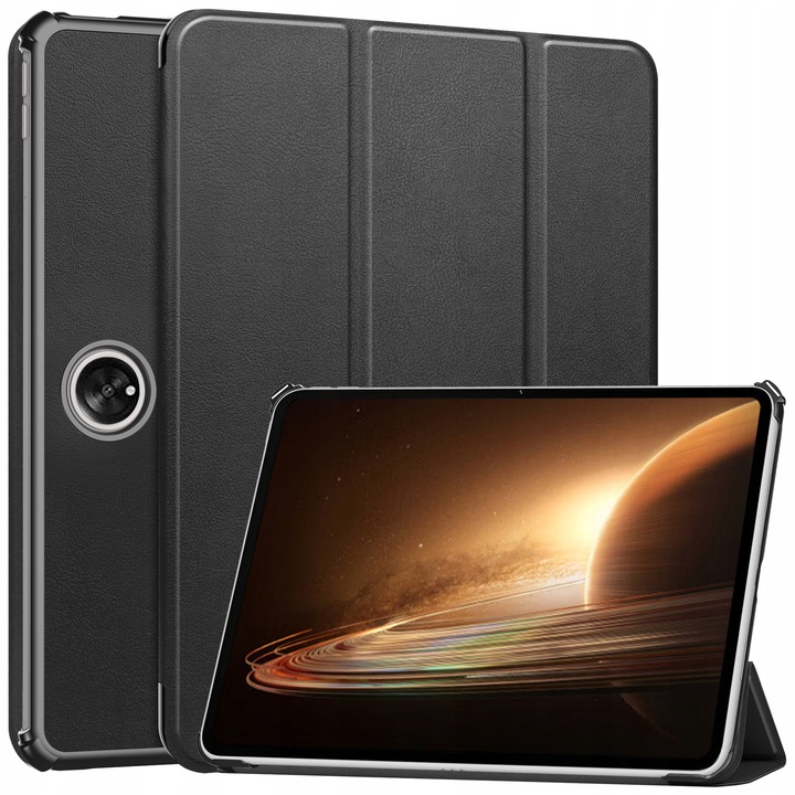 Husa tableta, Case Tab, Croc pentru Oppo Pad 2 / OnePlus Pad, Bizon, Negru