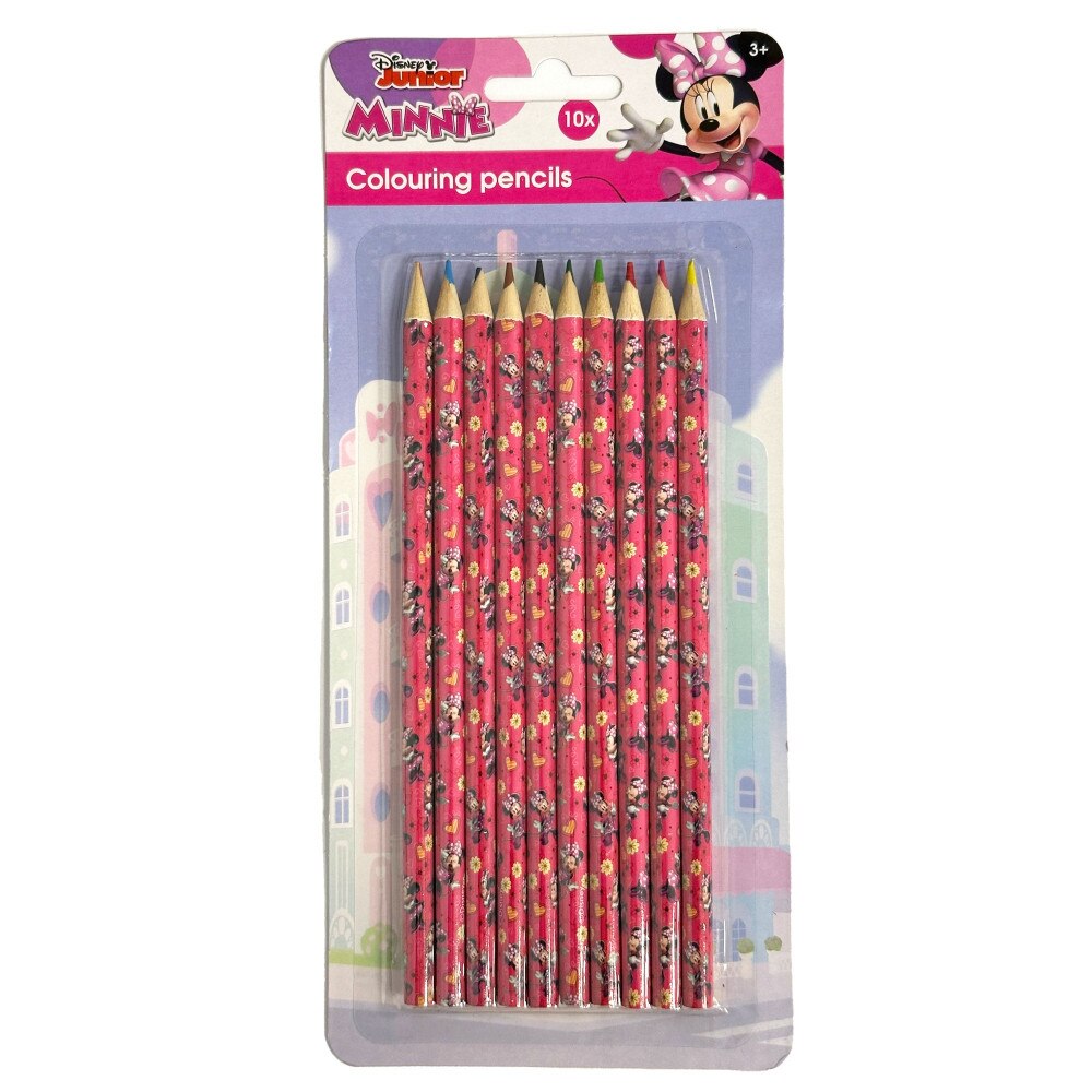 Creioane colorate Disney Minnie 10 buc - eMAG.ro