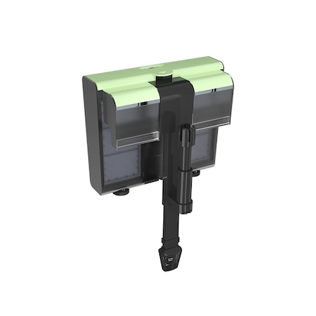 Filtru extern pentru acvariu, Cafuneplus®, Dubla filtrare, 650 L/H, 8W, Zgomot redus, Verde