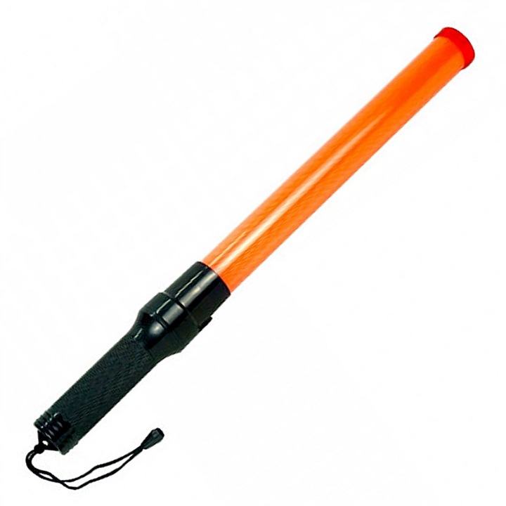 Világító piros jelzőbot 53cm