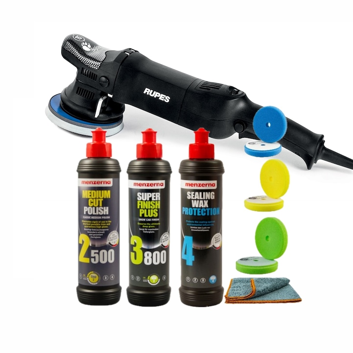Masina polish RUPES LHR15ES, set Menzerna pentru defecte minore si etansare, PP-11405.M234B