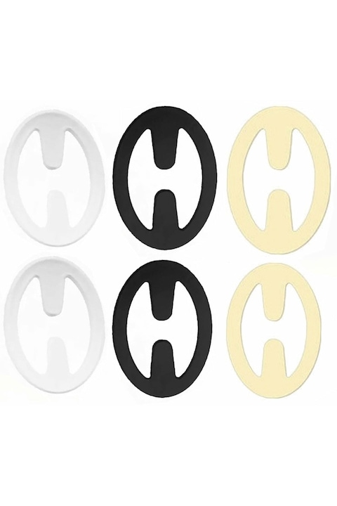 Set 6 cleme de strangere a curelei sutienului, Zola®, 3 culori, plastic, 5 cm