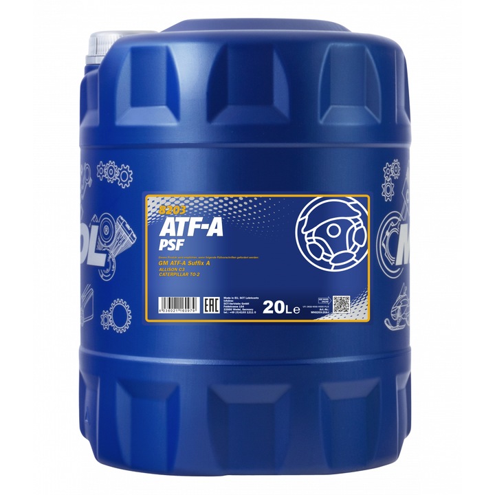 Ulei transmisie automata MANNOL ATF-A PSF, volum 20 litri, mineral