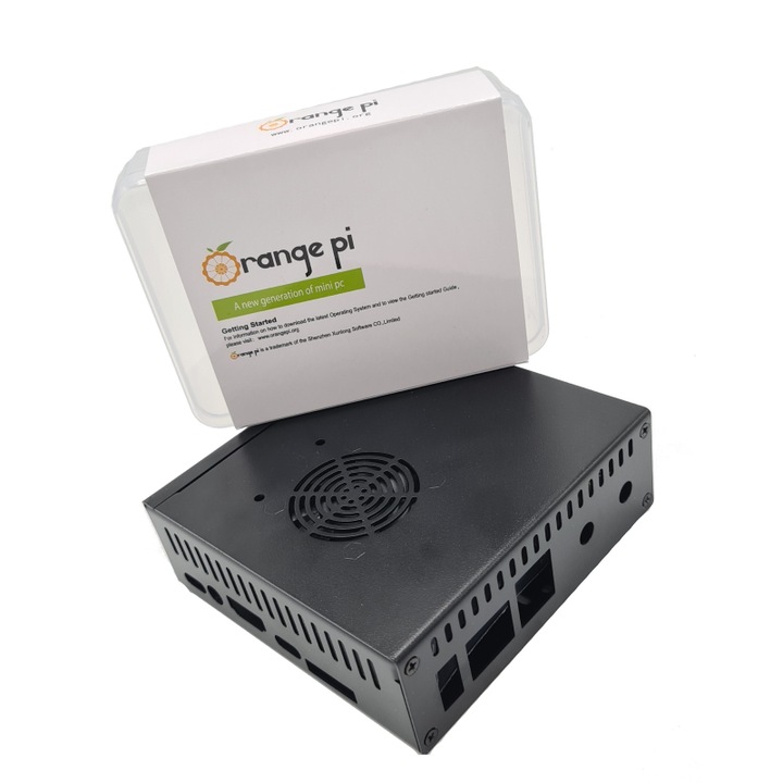 Дънна платка Orange Pi 5 8GB, метален корпус, RK3588S