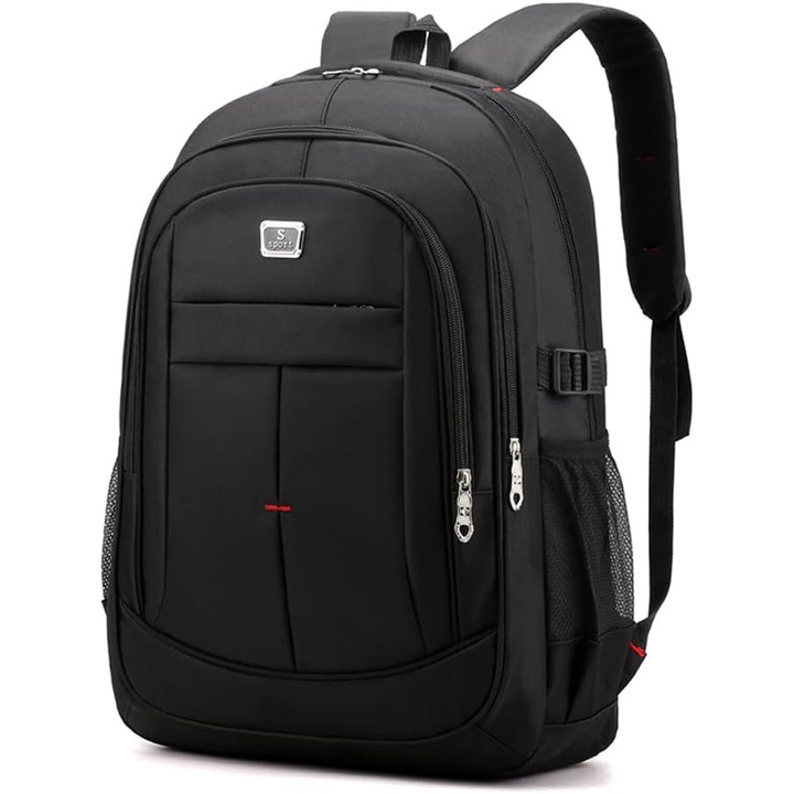 Rucsac sport casual, potrivit pentru laptop de 14/15.6 inch, negru