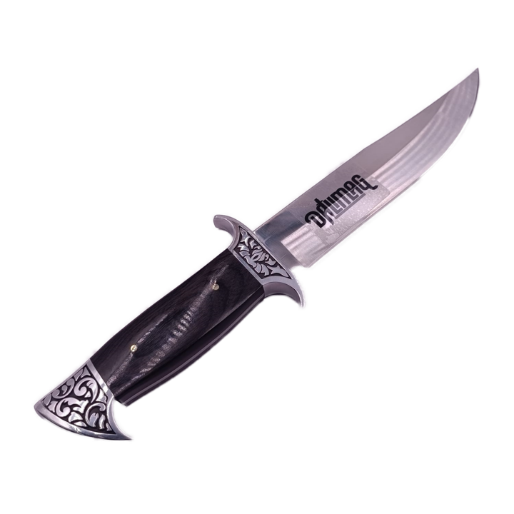 Cutit Vanatoare din Otel, Maner Lemn si Metal, Husa Material Textil, 31 cm, Dalimag