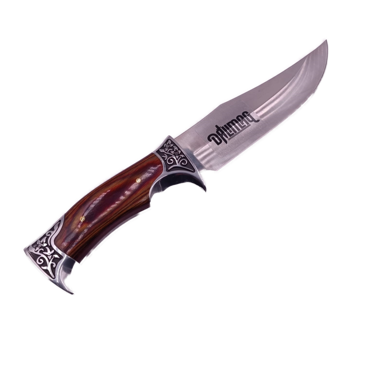 Cutit Vanatoare din Otel, Maner Lemn si Metal, Husa, 31 cm, Dalimag