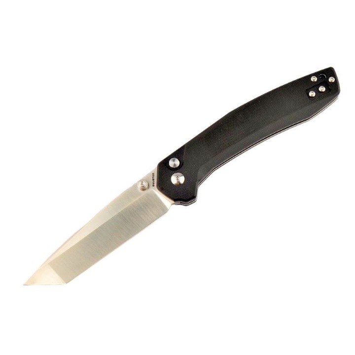 Нож Dulotec K258 Kato, Неръждаема стомана, Сгъваем, Ежедневен, Черна дръжка