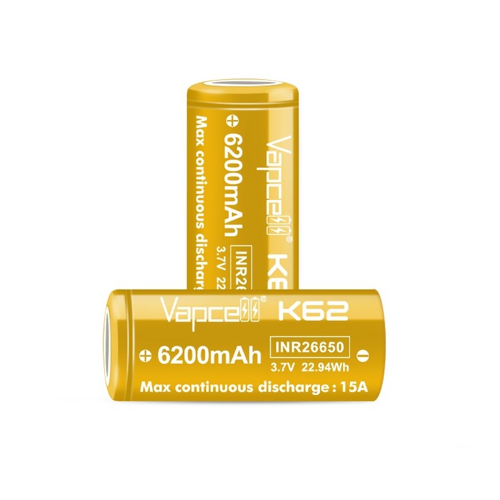 Батерия Dulotec, Vapcell K62, 26650, 6200mAh, 15A