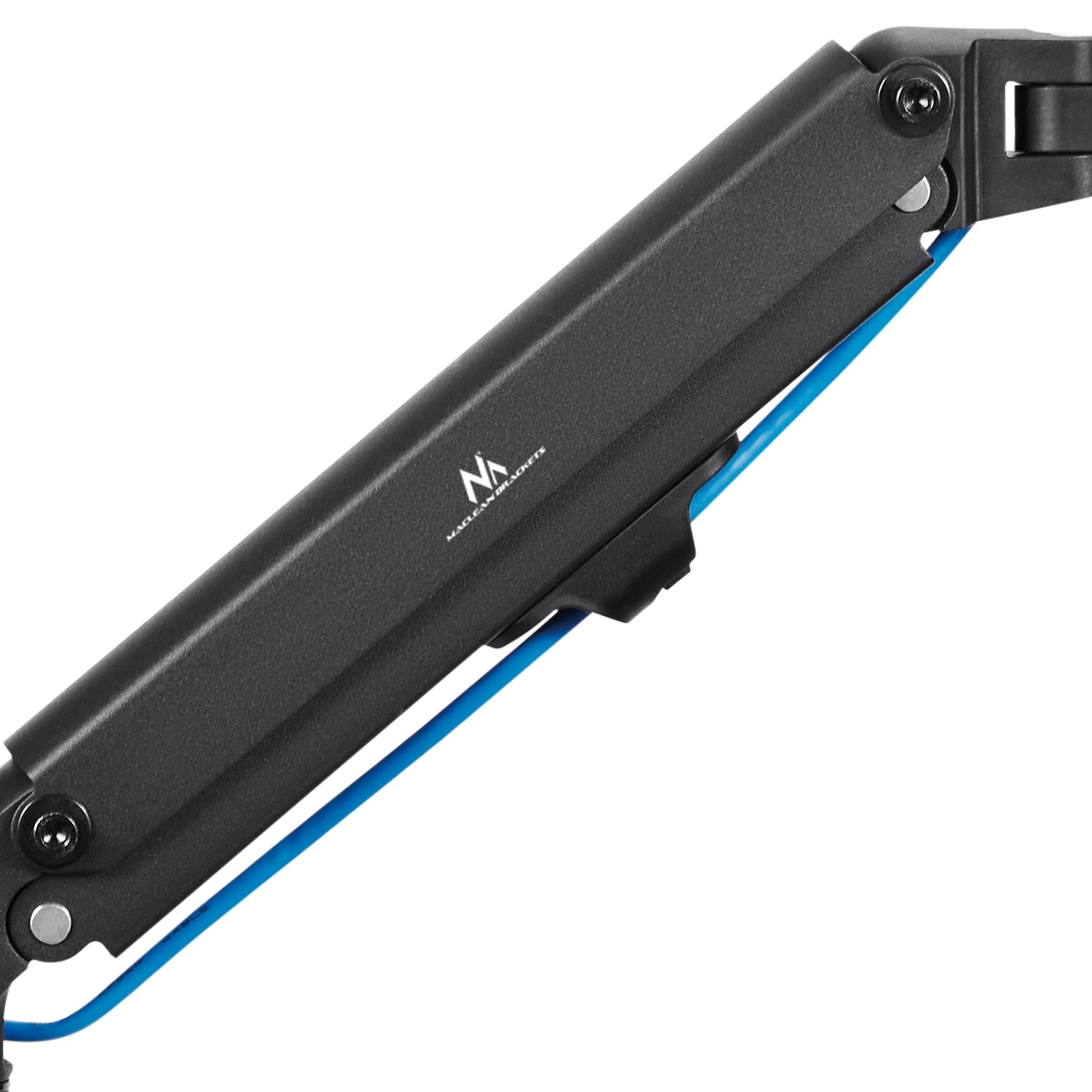 Supporto Monitor A Molla Gas Maclean MC-459 Per Tubo/Posto 28-60 Mm, Adatto A Schermi 17-27” Fino A 7 Kg