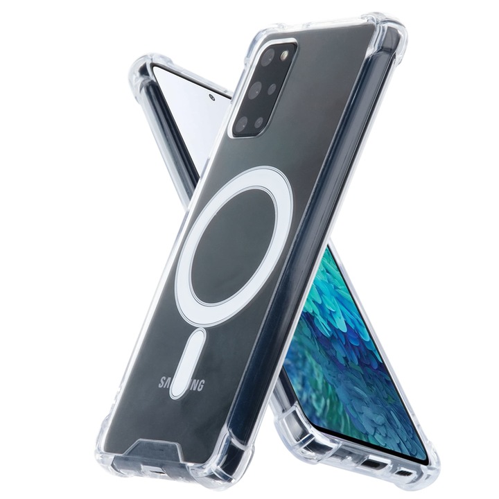 Калъф fixGuard Magnetic Magsafe за Samsung Galaxy S20+ Plus, Crystal Clear
