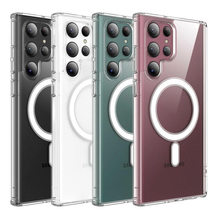 Калъф fixGuard Magnetic Magsafe за Samsung Galaxy S22 Ultra, Crystal Clear