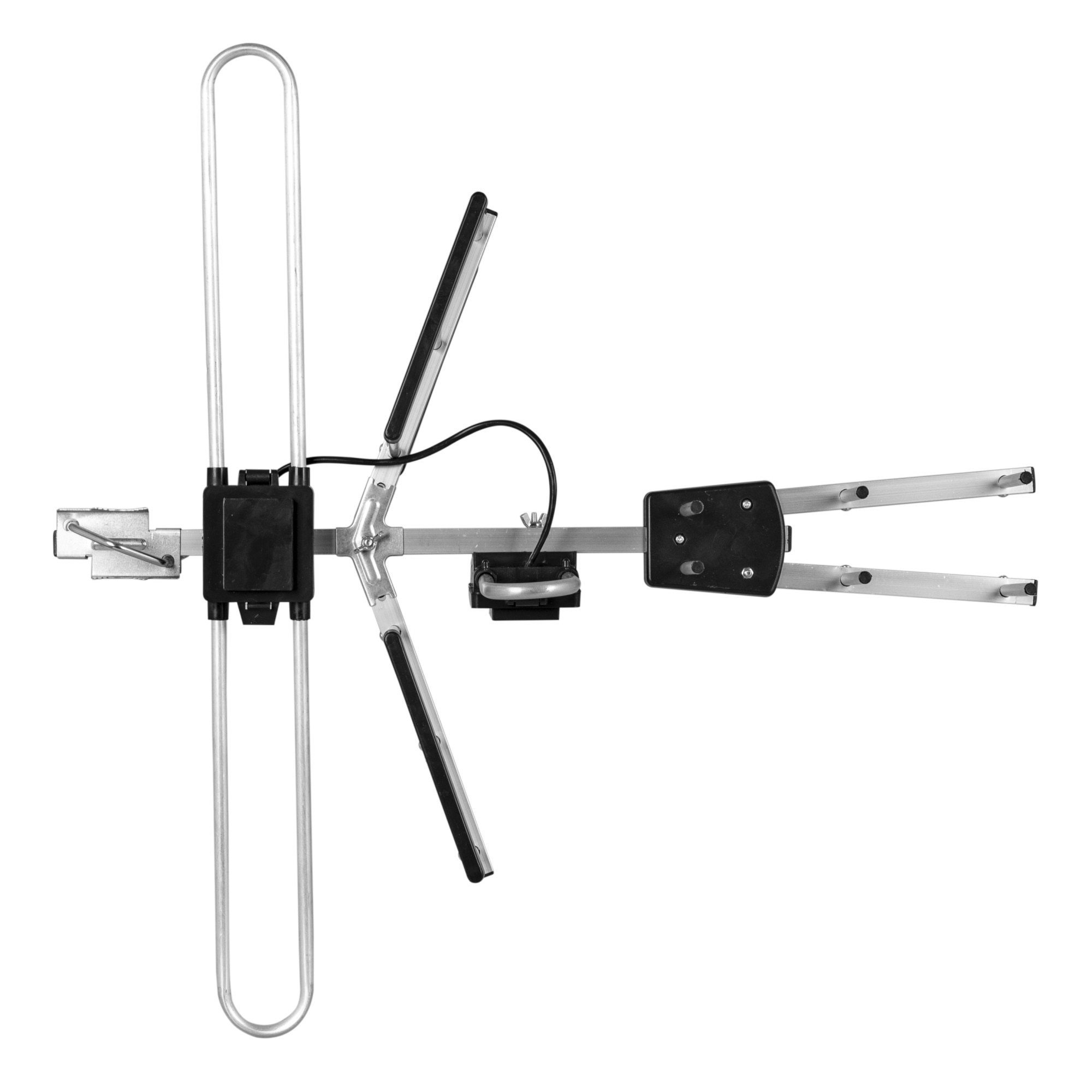 Antenna TV Digiquest Combo VHF/UHF – 28 Elementi, 7-14 DB, Bianca, Per Ricezione Terrestre