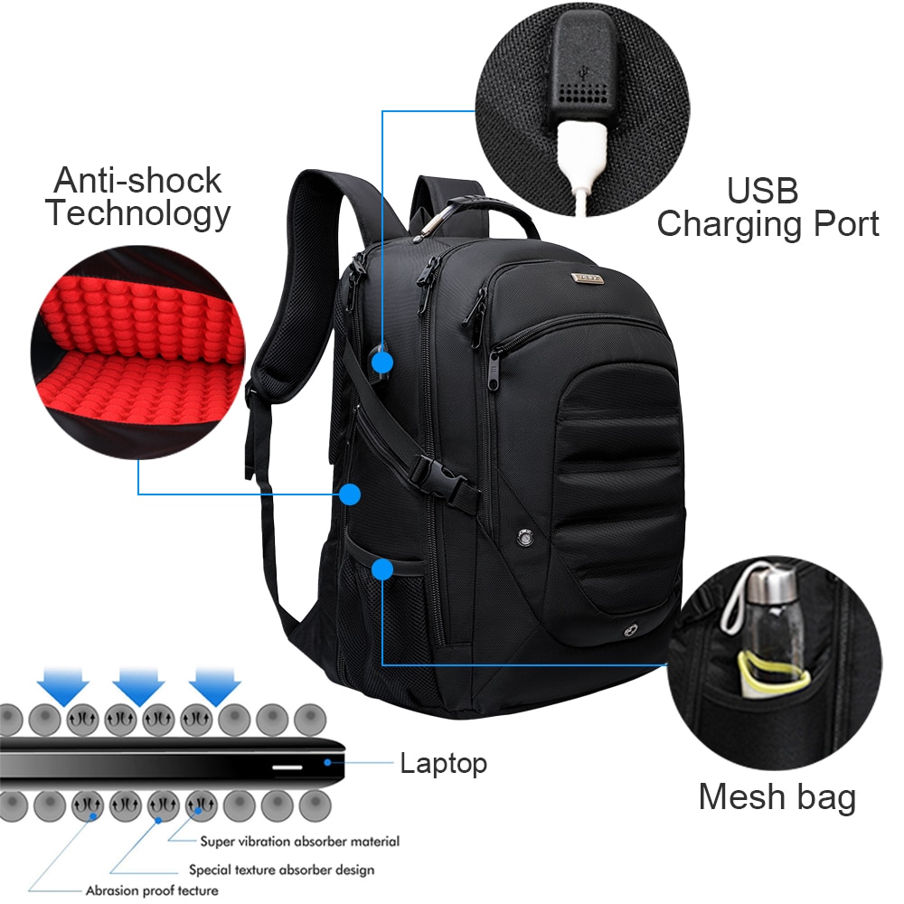 Rucsac Laptop ShengTS, 19", Negru