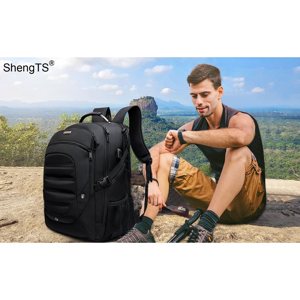 Rucsac Laptop ShengTS, 19", Negru