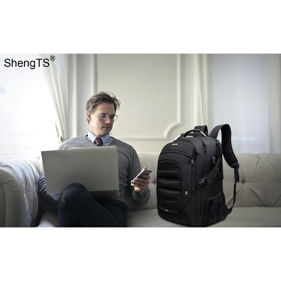 Rucsac Laptop ShengTS, 19", Negru