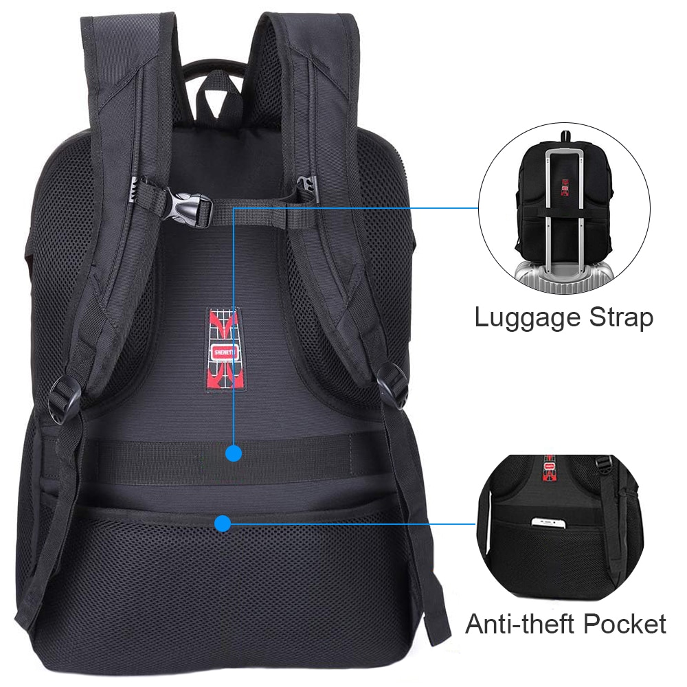Rucsac Laptop ShengTS, 19", Negru