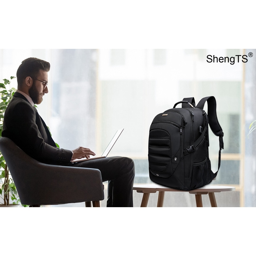 Rucsac Laptop ShengTS, 19", Negru