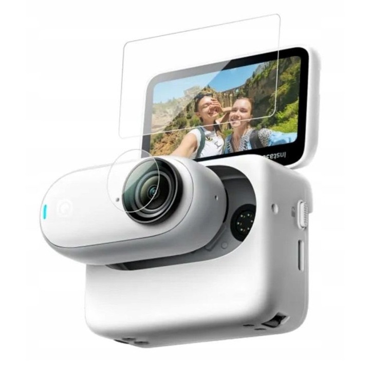 Защитно стъкло за обектив и екран + Action Pod за Insta360 GO3, Telesin IS-FLM-001