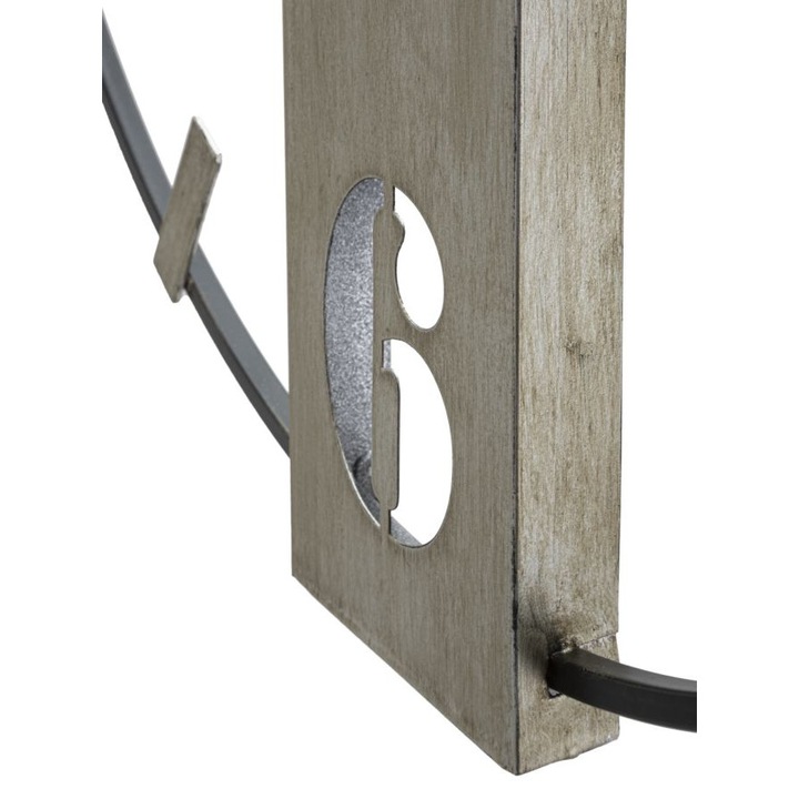 Ceas de perete argintiu cm 61x4,5x63