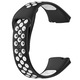 Силиконова каишка за смарт часовник, съвместима с Redmi Watch 3 Active, черно с бяло