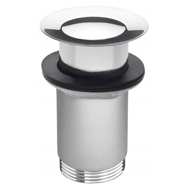 Ventil lavoar click-clack Ferro, din alama, 5/4" fara preaplin, crom