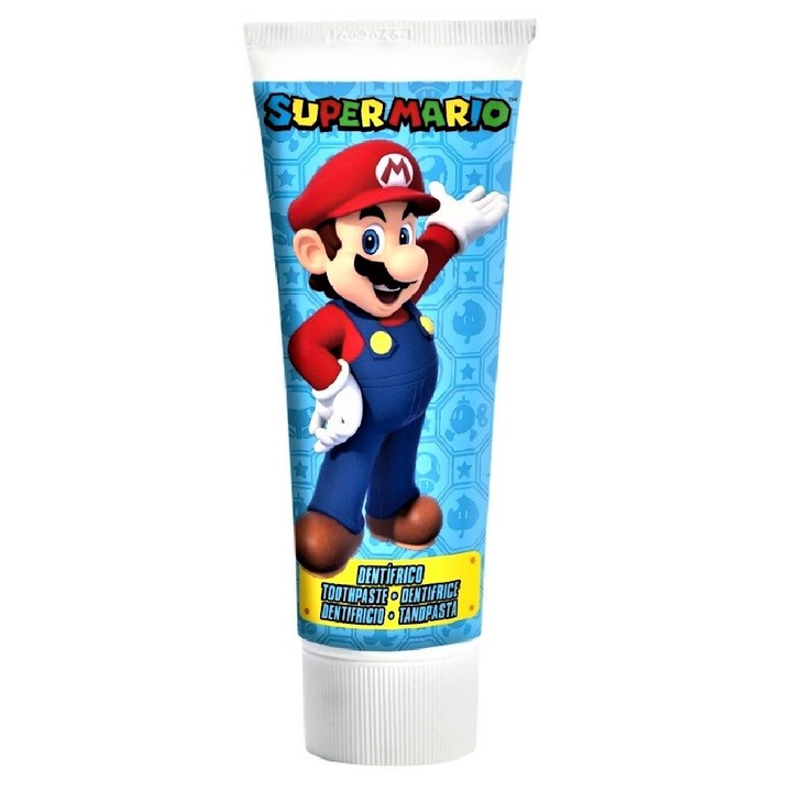 Pasta de dinti copii Super Mario, fara gluten, Lorenay, 1804,75 ml