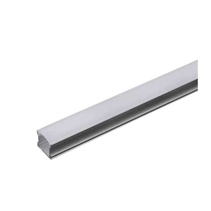 Алуминиев профил LED лента 2m 17.2x15.5 mm сребристо-мат V-TAC SKU-3354