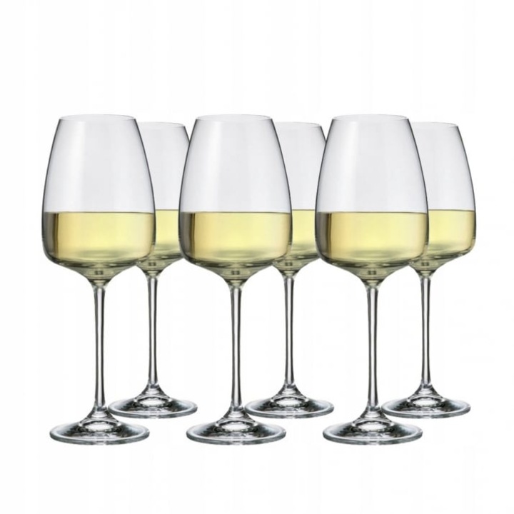 Чаши за вино, Crystalite Bohemia, Anser, 440 ml, 6 бр