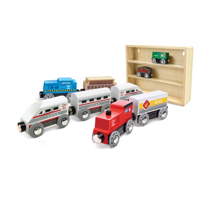 Set de joaca pentru copii, Hape, Wooden Trains Collection