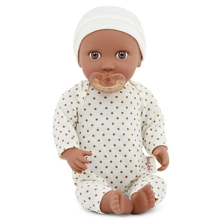 Baba, Battat, Lula Baby 14" ruhával és kalappal, 12,5 x 13,97 x 35,56 cm, elefántcsont