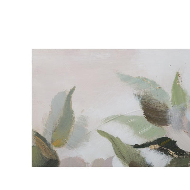 Mauro Ferretti kézzel festett dekoratív festmény Virág és Levél, 100X3,7X80 cm, Többszínű