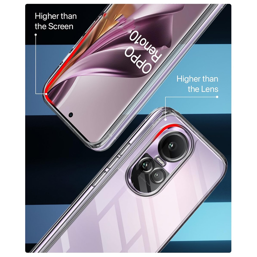 Husa compatibila cu Oppo Reno 10 5G, Ultra Slim, Silicon Hi-Tech, G-Tech Liquid, Transparent