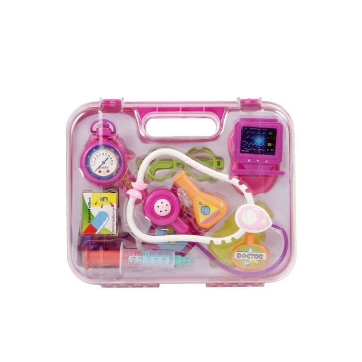 Set de Joaca Doctor, Regio Jatek, 11 piese, 29 x 7 x 23 cm